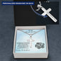Grandson Engraved Cross Necklace