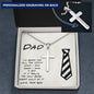 Funny Gift for Dad from Son Cross Pendant