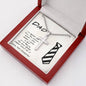 Funny Gift For Dad from Daughter Cross Pendant Necklace