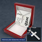 Funny Gift for Dad from Son Cross Pendant
