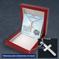 Grandson Engraved Cross Necklace