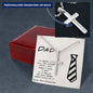 Funny Gift For Dad from Daughter Cross Pendant Necklace