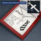 Funny Gift for Dad from Son Cross Pendant