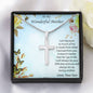 Personalized Cross Pendant Necklace Gift for Mother from Son