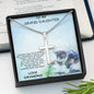 Grand-daughter Pendant Engraved Cross Necklace