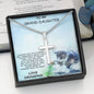 Grand-daughter Pendant Engraved Cross Necklace