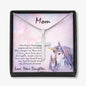Personalized Cross Pendant Necklace Gift for Mother Unicorn Message