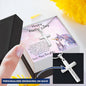 Personalized Cross Pendant Necklace Gift for Mother's Day from Daughter Unicorn Message Card