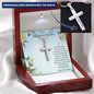 Personalized Cross Pendant Necklace Gift for Mother from Son