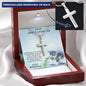 Grand-daughter Pendant Engraved Cross Necklace