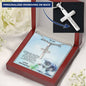 Grand-daughter Pendant Engraved Cross Necklace
