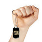 Gift for New Father - The Walking Dad Military Style Personalized Dog Tag Pendant Necklace