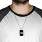 Gift for New Father - The Walking Dad Military Style Personalized Dog Tag Pendant Necklace