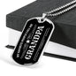 Grandpa Dog Tag Pendant Necklace