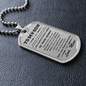 Gift for Son from Mum Braver Than You Believe Dog Tag Style Necklace