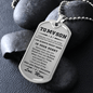 Gift for Son from Mum Braver Than You Believe Dog Tag Style Necklace