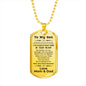 gift for son pendant necklace