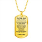 gift for son pendant necklace