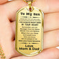 gift for son pendant necklace