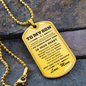 Gift for Son from Mum Braver Than You Believe Dog Tag Style Necklace
