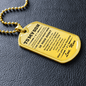 Gift for Son from Mum Braver Than You Believe Dog Tag Style Necklace