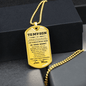 Gift for Son from Mum Braver Than You Believe Dog Tag Style Necklace