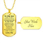 gift for son pendant necklace