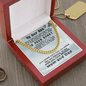 Gift for Son Love Mom and Dad Thick Link Chain Necklace