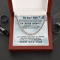 Gift for Son Love Mom and Dad Thick Link Chain Necklace