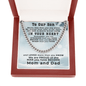 Gift for Son Love Mom and Dad Thick Link Chain Necklace