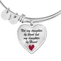 Daughter by Heart Bangle Bracelet