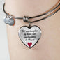 Daughter by Heart Bangle Bracelet
