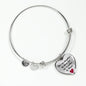 Daughter by Heart Bangle Bracelet