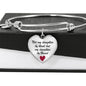 Daughter by Heart Bangle Bracelet