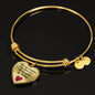 Daughter by Heart Bangle Bracelet