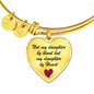 Daughter by Heart Bangle Bracelet