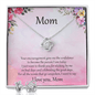 Gift for Mom CZ Pendant Necklace Earring Set