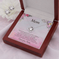 Gift for Mom CZ Pendant Necklace Earring Set