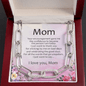 Gift for Mom Forever Linked CZ Pendant Necklace