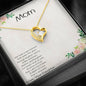 Mother and Daughter Special Bond Heart Pendant Necklace