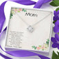 Mother and Son Our Hearts Beat as One Necklace
