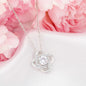Mother and Daughter Hearts as One Necklace