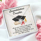 Graduation Congratulations for Daughter from Mom and Dad Necklace