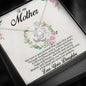 Beautiful Love Knot Cubic Zirconia Pendant Necklace Gift for Mother from Daughter with Message Card
