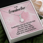 Grandmother Heart of Gold CZ Pendant Necklace