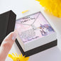 Mother's Day Gift from Daughter CZ Pendant Necklace on Unicorn Message Card