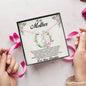 Amazing Gift for Mother from Daughter Cubic Zironia Pendant Necklace with Message Card