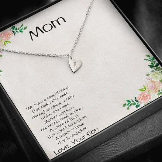 Mother and Son Special Bond Heart Necklace