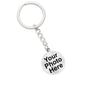 Custom Circle Photo Keychain with optional engraving on back