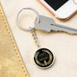 Dad of the Year Circle Pendant Key Chain - Engraving Available